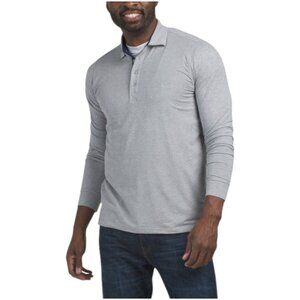 TAILORBYRD Brushed Melange Super Soft Long Sleeve Polo